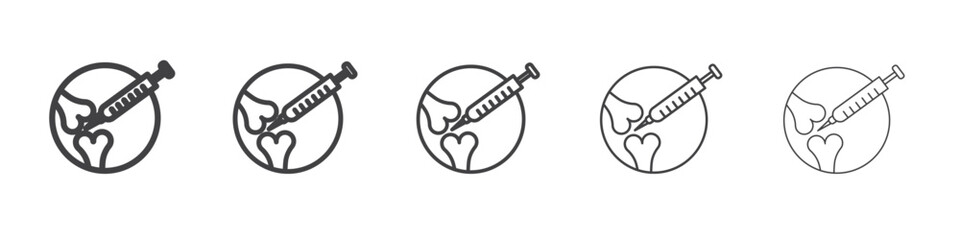 Treatment arthritis icon outline ilustration vector symbol