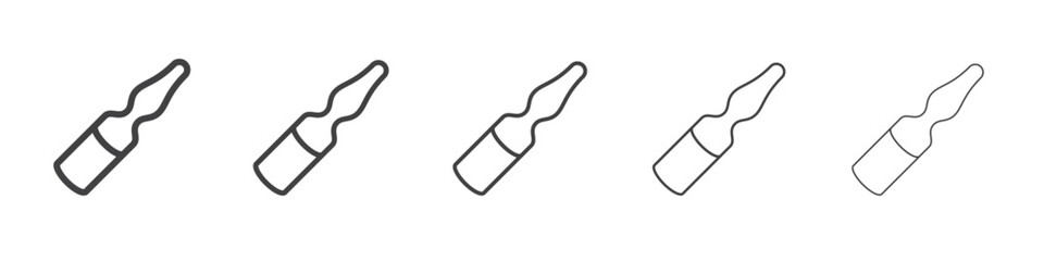 vial medical icon outline ilustration vector symbol