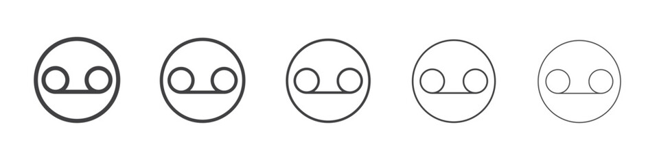 Obraz premium Voicemail icon outline ilustration vector symbol