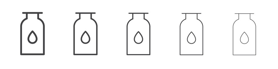 water bottle icon outline ilustration vector symbol