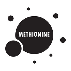 methionine amino glyph icon