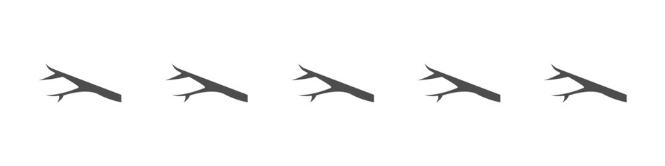 wood branch icon outline ilustration vector symbol