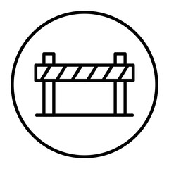 Road Block Vector Icons