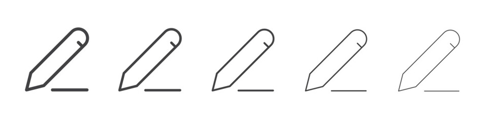 Write icon outline ilustration vector symbol