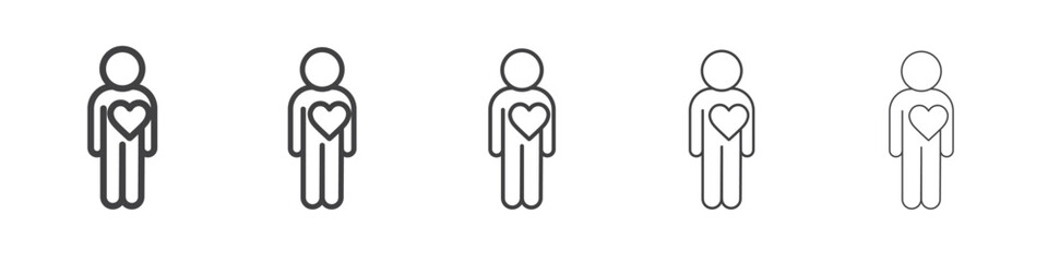 Your self care icon outline ilustration vector symbol