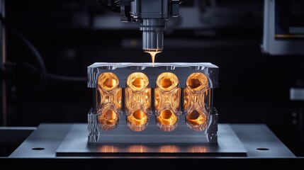 3D Printed Liquid Metal Flowing Through Innovative Sand Molds