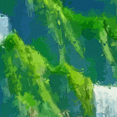 Various oil paintings, flowers, squirrels, spotted deer, waterfall scenery, chrysanthemums, streams, forests, birds