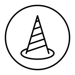 Traffic Cone Vector Icons