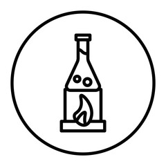 Burning Flask Vector Icons