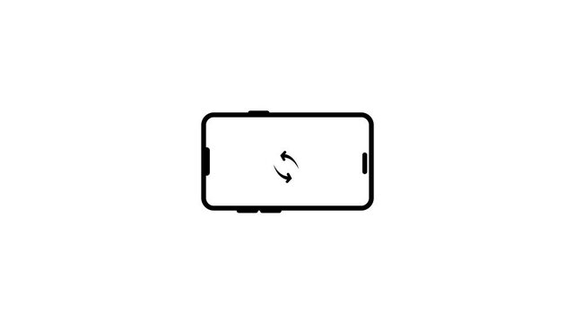 Phone Auto Roted Icon Animation