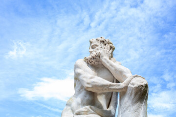 Obraz premium Statue of Argo is an allegory of our conscience, which, like the Almighty, can never be deceived. Villa Barbarigo Valsanzibio Padua Galzignano Terme.