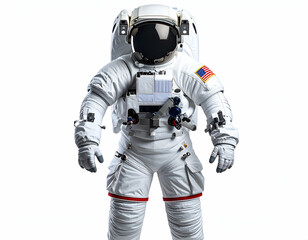 Astronaut in Advanced Space Suit  Cosmic Exploration and Life Support Gear