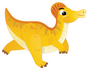 cartoon happy and funny colorful prehistoric dinosaur dino cerythosaurus isolated illustration for children