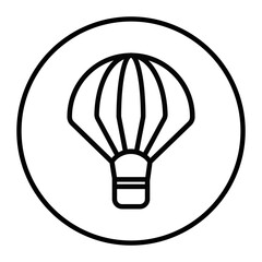Fototapeta premium Air Balloon Vector Icons