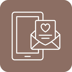 Obraz premium Love Message Icon