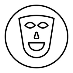 Theatre Mask Vector Icons