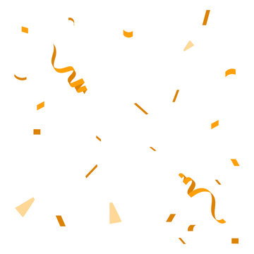 orange confetti background