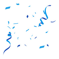 blue confetti