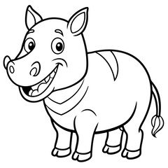 Fototapeta premium animal coloring pages 