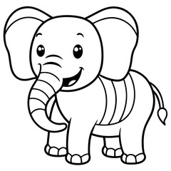 Fototapeta premium animal coloring pages 