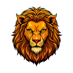 Bold Tribal Lion Head Logo Design – Fierce Black and White Vector Illustration | Majestic King of Jungle Tattoo Style Artwork for Branding, Shirts, Stickers
