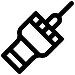 AIS beacon. Editable stroke vector icon.