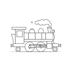 Vintage steam train with billowing smoke plume and locomotive detail © Al Hasan