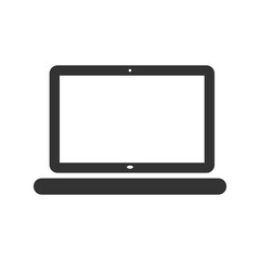 Laptop icon isolated on transparent background