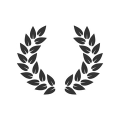 Laurel icon isolated on transparent background