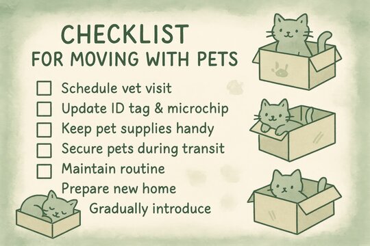 Essential pet moving checklist for a smooth transition to a new home