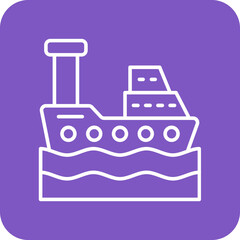 Fototapeta premium Ship Icon