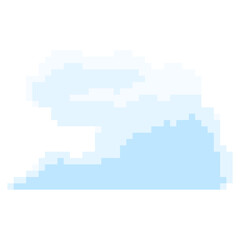 Fototapeta premium Cloud Pixel Art