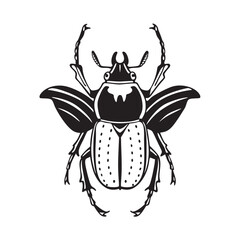line art of a beetle insect