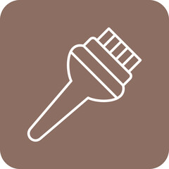 Hair dye brush Icon
