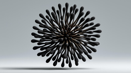 Abstract Molecular Structure: A striking visual representation of a molecular structure.