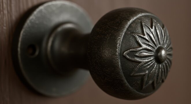 Elegant Antique Door Knob Vintage Home Decor Detail