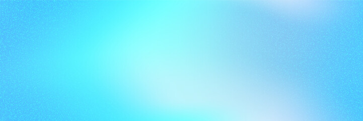 Gradation of clear blue sky and small clouds as seamless bg with gradient mesh and noise texture. Abstract blurred vector illustration. Ombre watercolor background with grainy pattern
