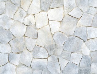 White Stone Wall Texture Background