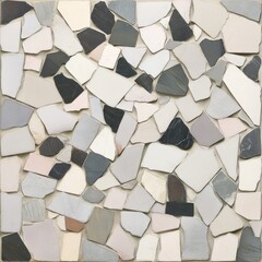 Irregular Stone Mosaic Tile Pattern