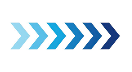 Blue Gradient Arrows Progress Bar