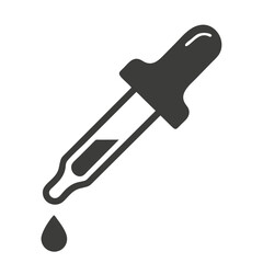 Pipette dropper icon on white background. Vector