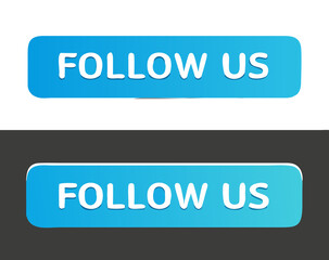 Follow us bubbles. Vector illustration