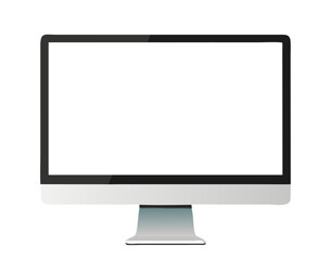 Computer screen. Stock vector