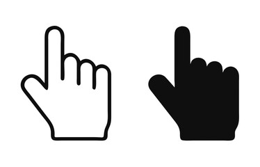 Hand click icon. Vector illustration