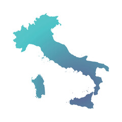 Obraz premium Map of Italy, sign silhouette. World Map Globe. Vector Illustration isolated on white background. Europe continent.