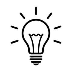 Light bulb icon. light lamp. Vector illustration