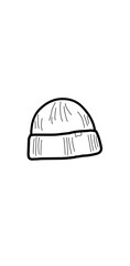 vector drawing of a hut hat