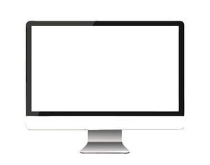 Computer screen. Stock vector