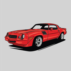 Fototapeta premium Red Camaro Z28
