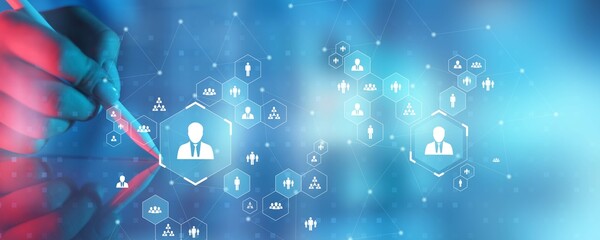 Human Resources Management Network Visualization.
